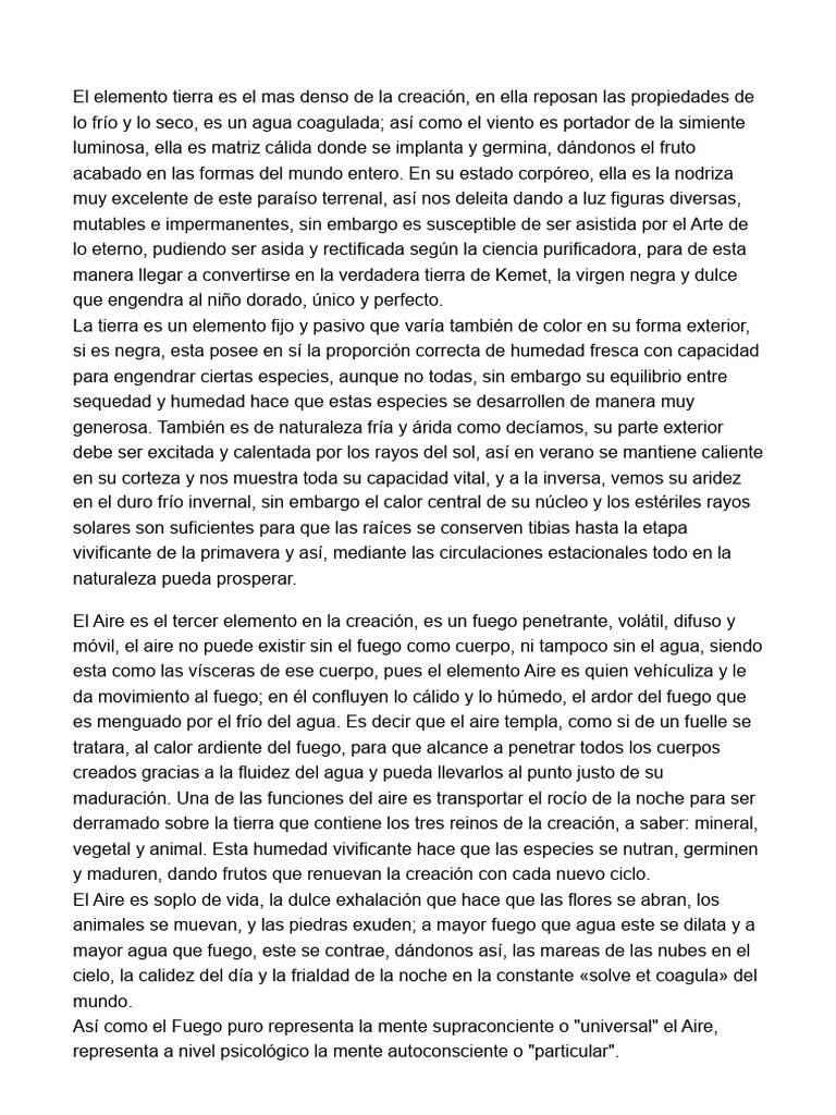 Los Cuatro Elementos | PDF | Agua | Incendios