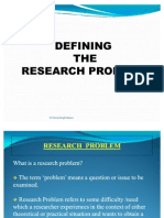 Defining Research Problem