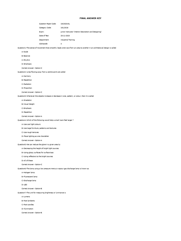 JR Instructor Interior Decoration and Designing Final | PDF | Window ...