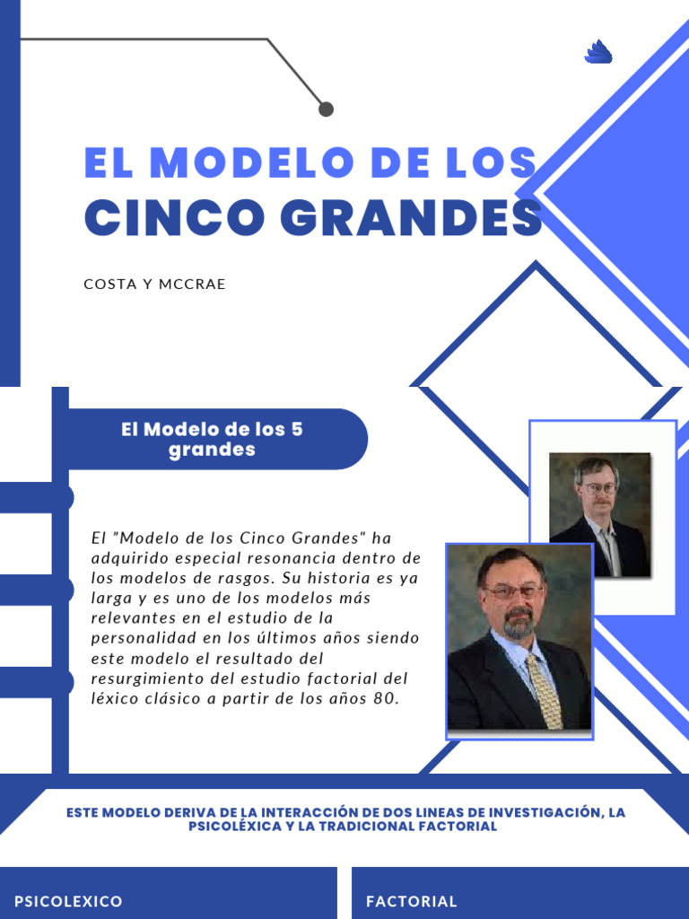 Modelo 5 Grandes | PDF | Desarrollo humano | Teorías psicologicas