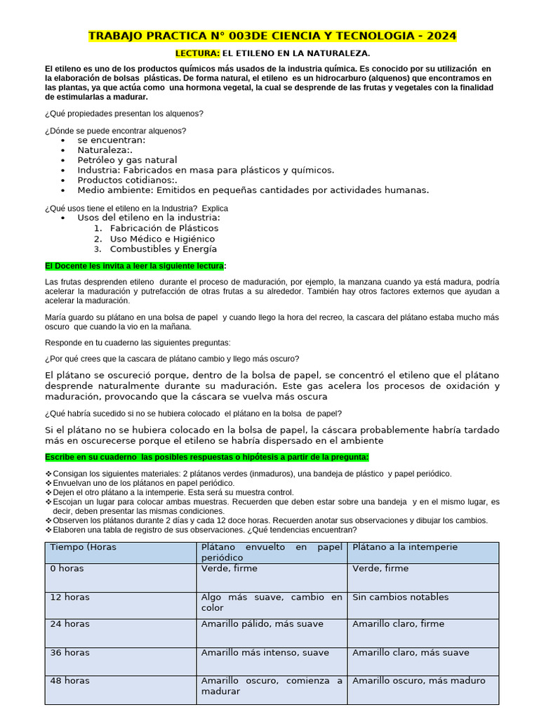 Practica #003 - 19 - 11 - 24 Angel | PDF | Alqueno | Fruta