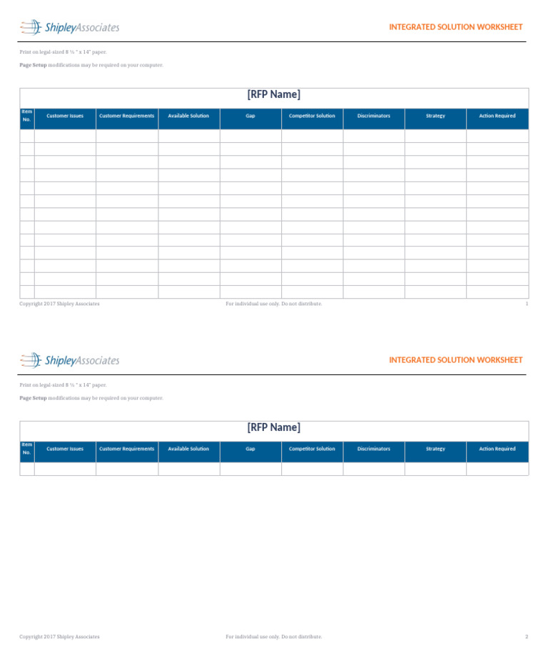 Integrated Solution Worksheet 1 | PDF