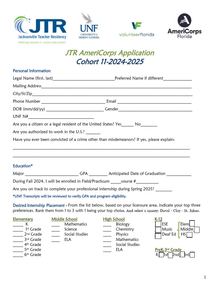 JTR AC Application-2024-25 | PDF