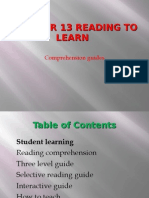 Chapter 13 Reading to Learn