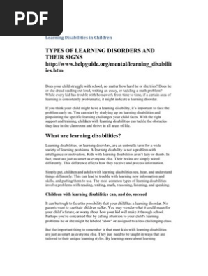Learning Disabilities And Disorders Helpguide Org >> Learning Disabilities In Children Learning Disability Learning Disabilities And Disorders Helpguide Org >> Learning Disabilities In Children Learning Disability
