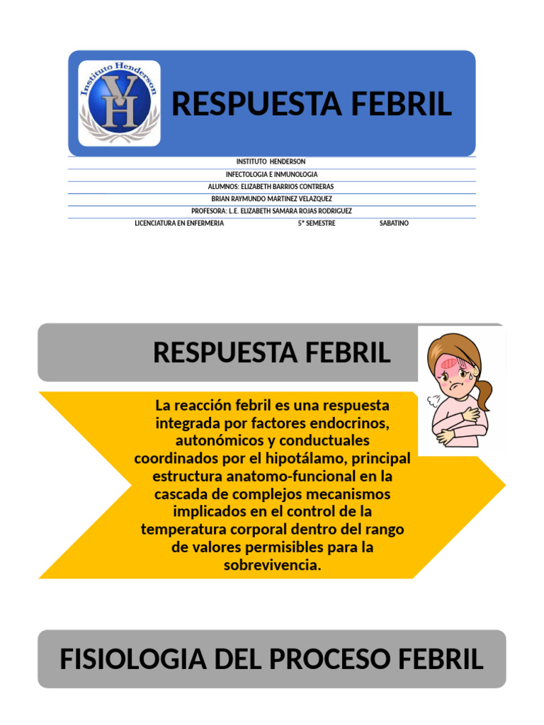Respuesta Febril | PDF | Fiebre | Inflamación
