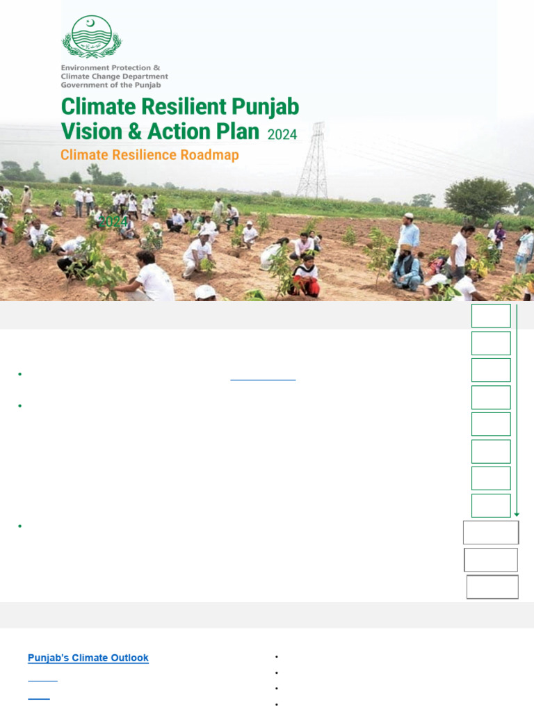 Punjab Climate Resilience Action Plan 2024 | PDF | Climate Change ...