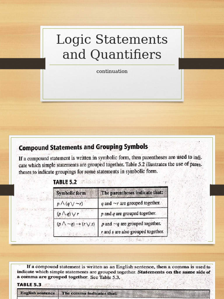 Logic 2 Statements and Quantifiers 1 | PDF