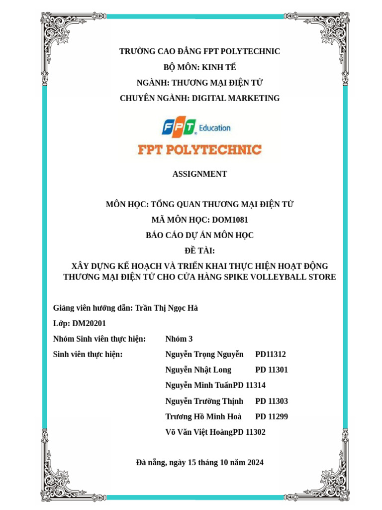 Trường Cao Đẳng Fpt Polytechnic | PDF