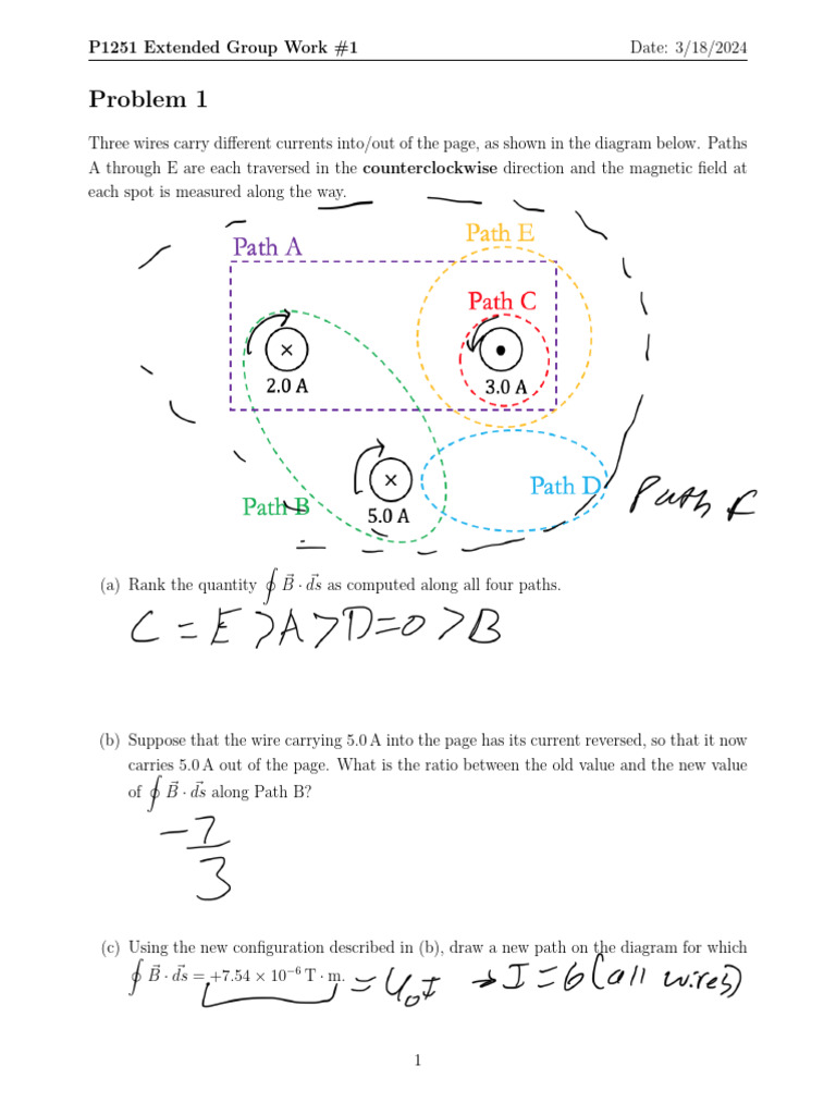Current in 20 Ω Resistor Analysis | PDF | Resistor | Magnetic Field