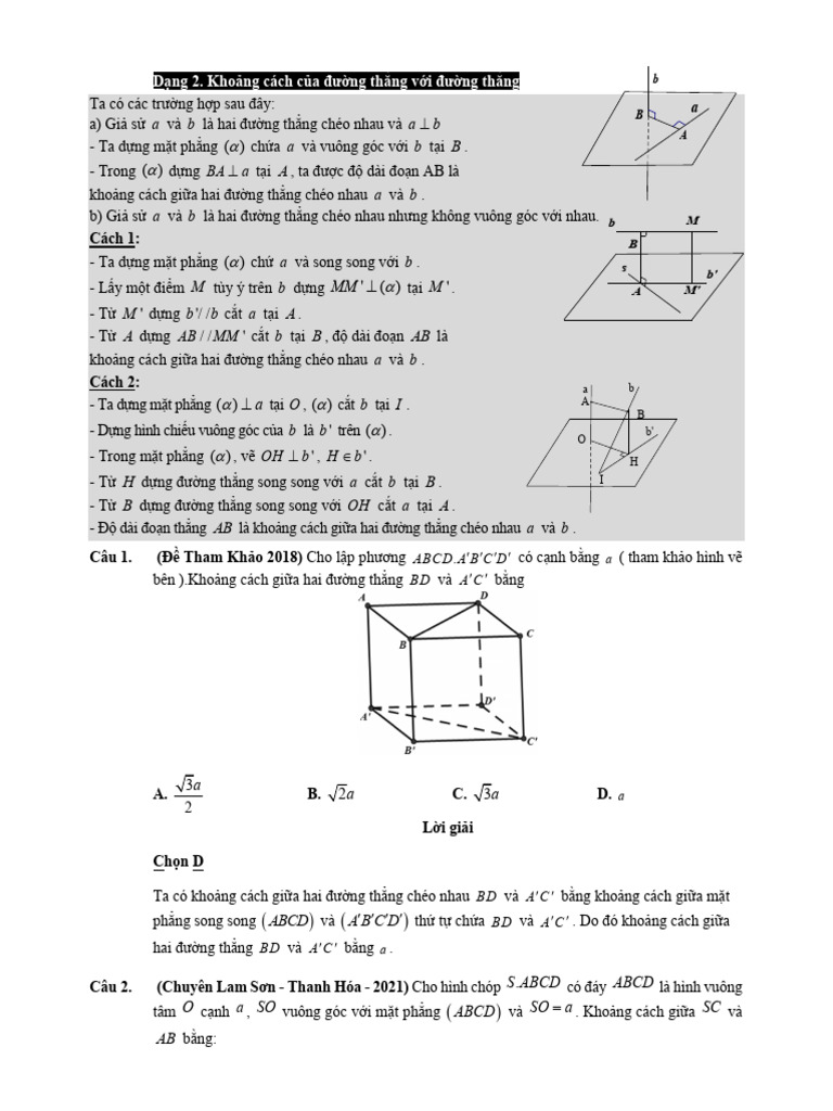 Kho ng c ch trong kh ng gian p2 p n pdf