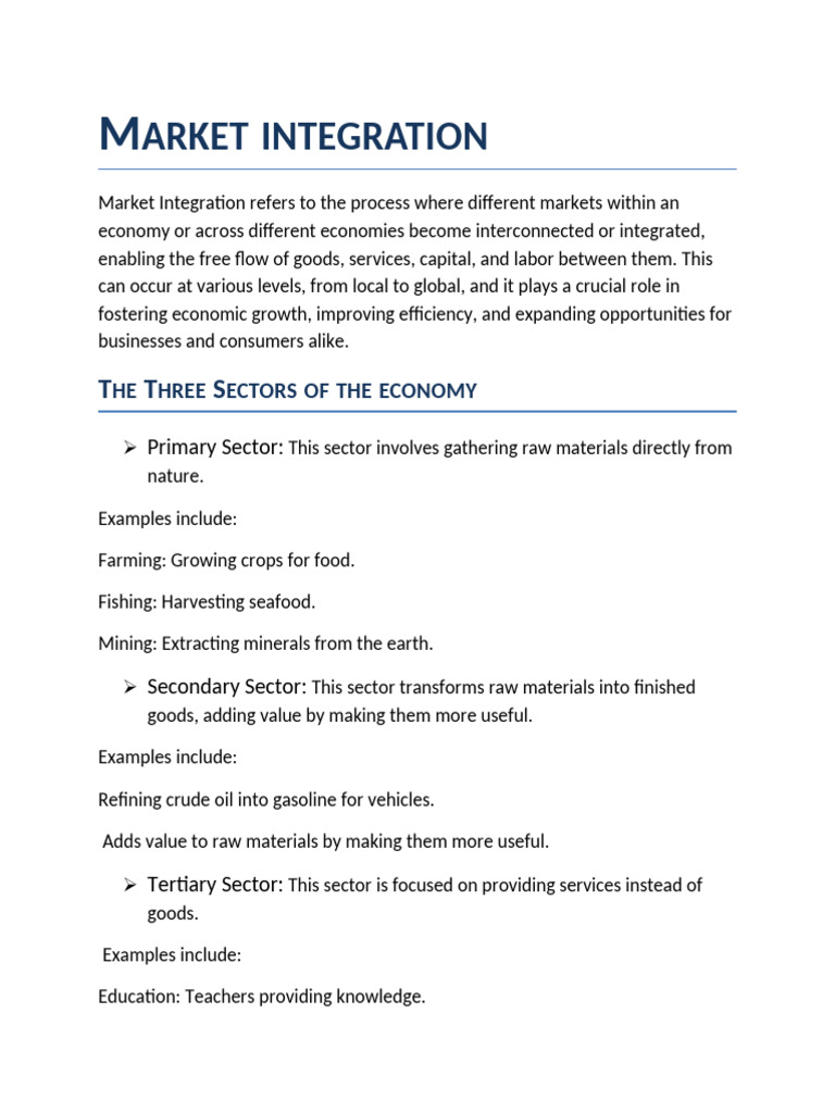 Understanding Market Integration Dynamics | PDF | Bretton Woods System ...