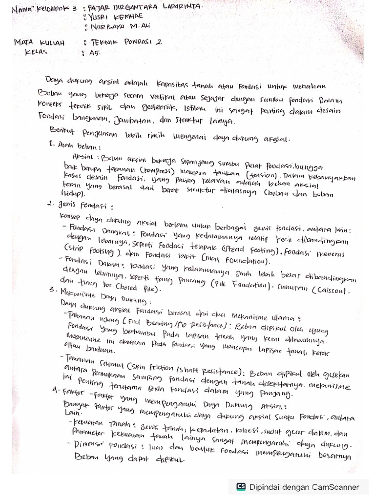 Teknik Pondasi 2 Teknik Sipil Pdf