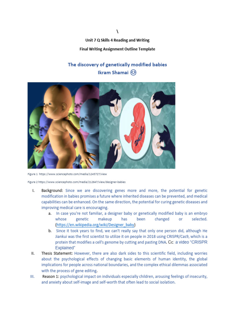 Ethical Concerns of Designer Babies | PDF | Genetics | Genetic Engineering