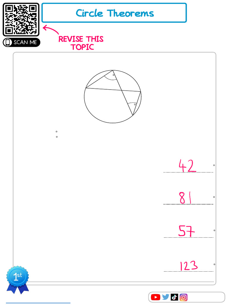 Circle theorems edexcel solutions pdf circle angle