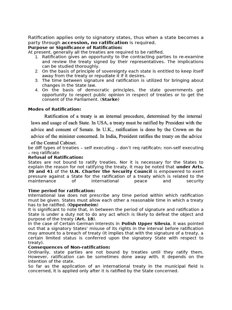 print il | PDF | Ratification | International Law