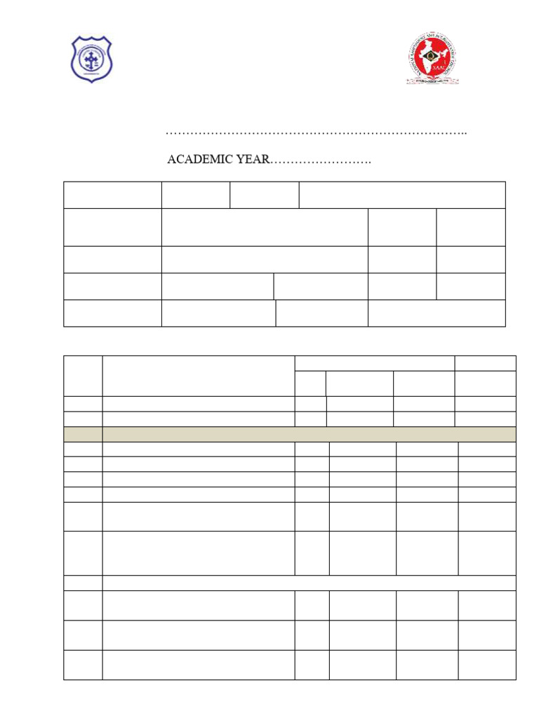 Course Evaluation Index Template | PDF