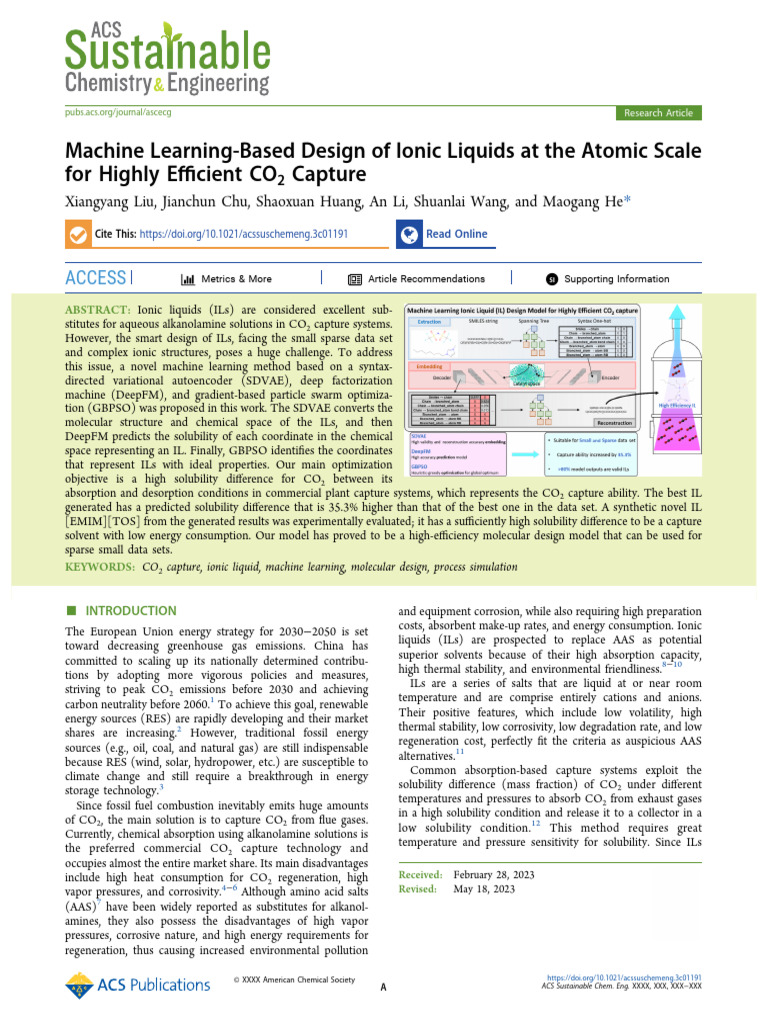Liu Et Al. - 2023 - Machine Learning-Based Design of Ionic Liquids at ...