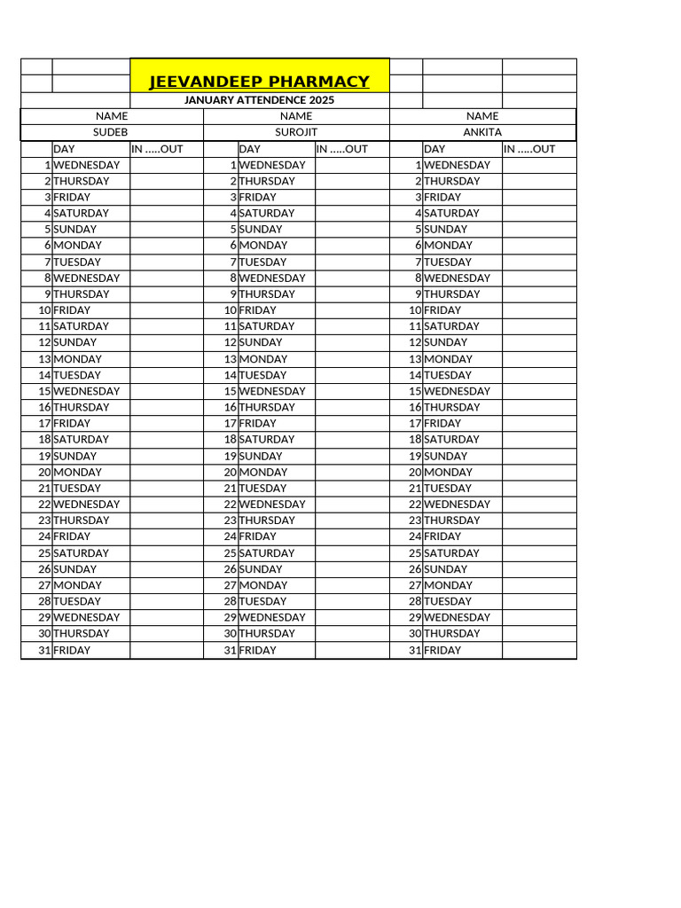 Attenance Sheet MAY 2024 | PDF