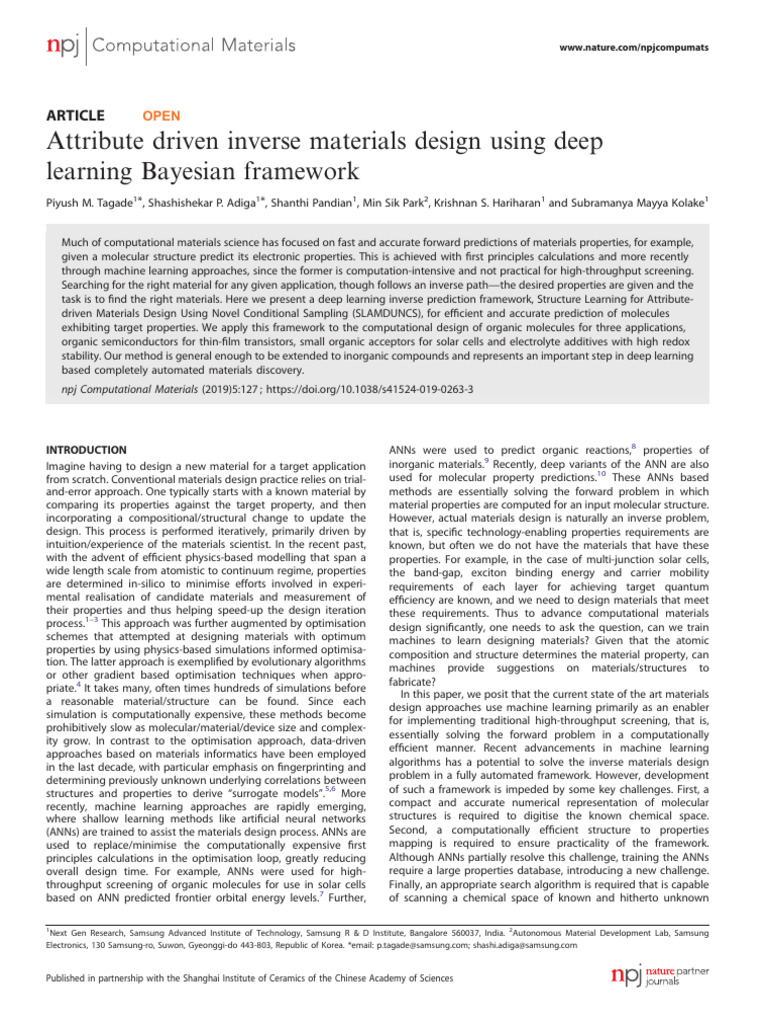 Tagade Et Al. - 2019 - Attribute Driven Inverse Materials Design Using ...