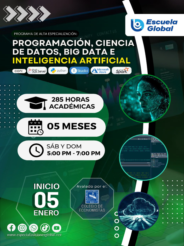 Temario Programacion, Ciencia de Datos, Big Data e Inteligencia ...