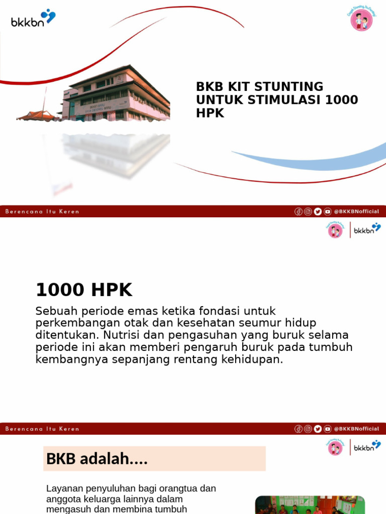 BKB Kit Stunting: Panduan Pengasuhan 1000 HPK | PDF