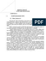 Dreptul Muncii Şi Securităţii Sociale Capitolul I 1. Noţiuni Introductive 1.1. - Munca Omenească