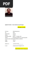 Curriculum Vitae: Personal Detail | PDF