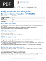 Bithons (Information Systems) (12245000) : University of Pretoria ...