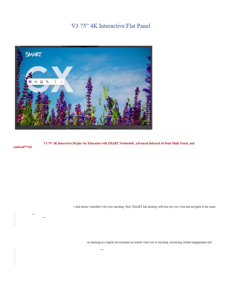 SMART Board | PDF | Usb | Wi Fi