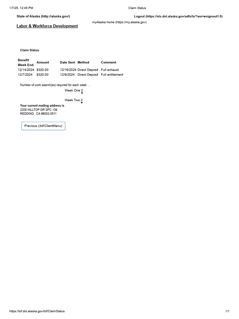 Claim status edd 1 pdf