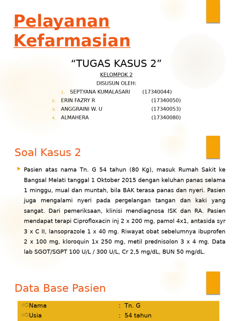 Rekomendasi Terapi untuk Pasien ISK dan RA | PDF