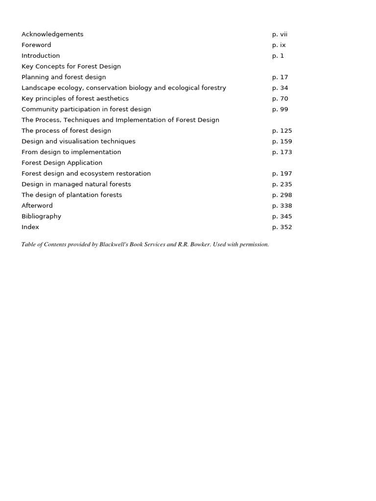 Comprehensive Guide to Forest Design | PDF