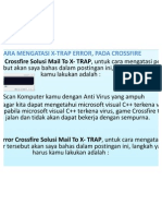 Cara Mengatasi X-Trap Error Pada Crossfire