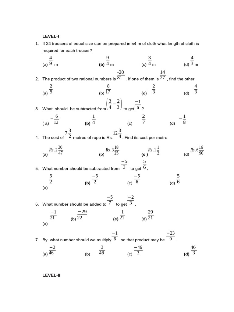 Math Problems on Rational Numbers and Geometry | PDF | Mathematics