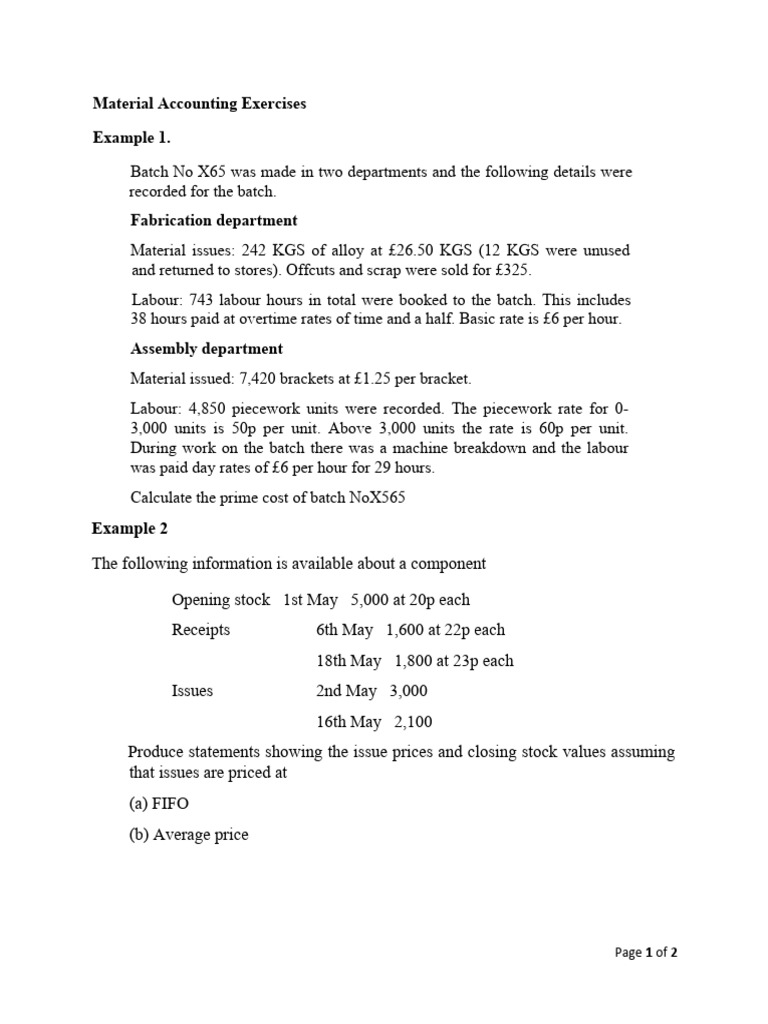 Exmple 1 | PDF