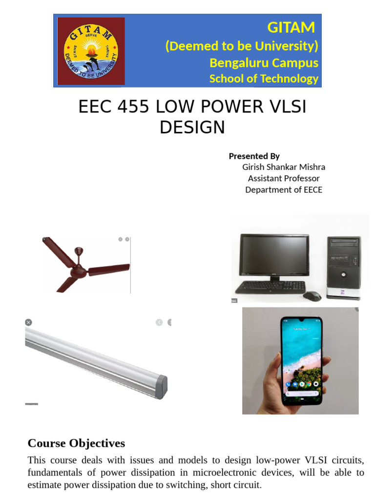 Low Power VLSI Design Course Overview | PDF | Cmos | Integrated Circuit