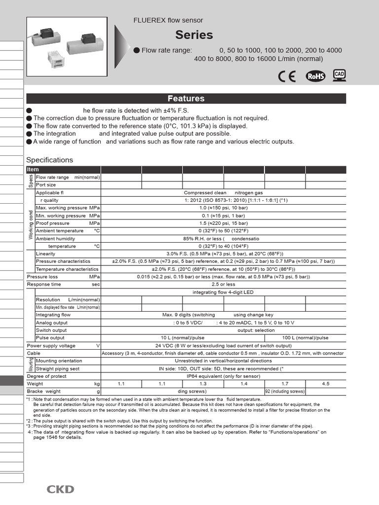 PFD Series Specifications・How to order・Dimensions (0.3MB) | PDF | Flow ...