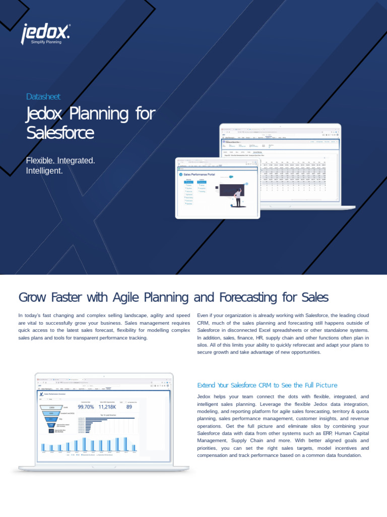 Jedox Planning For Salesforce: Datasheet | PDF | Sales | Automation