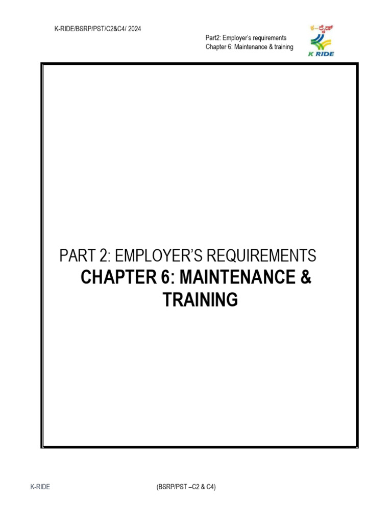 Chapter 6 Maintenace And Training Pdf Reliability Engineering