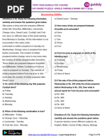 Logical Reasoning Order and Ranking Questions 60 Difficulty Wise Mcqs ...