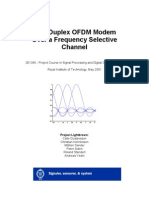 Full Duplex OFDM Modem Over A Frequency Selective Channel