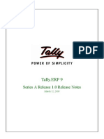 Tally.erp 9 Release Notes