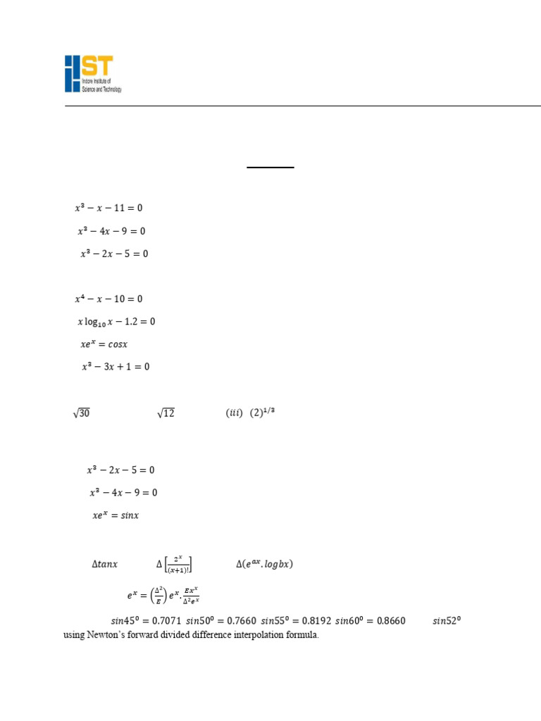 EM III Assignment 1 | PDF | Numerical Analysis | Mathematics