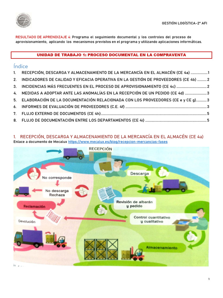 Proceso de Aprovisionamiento Eficiente | PDF | Calidad (comercial ...