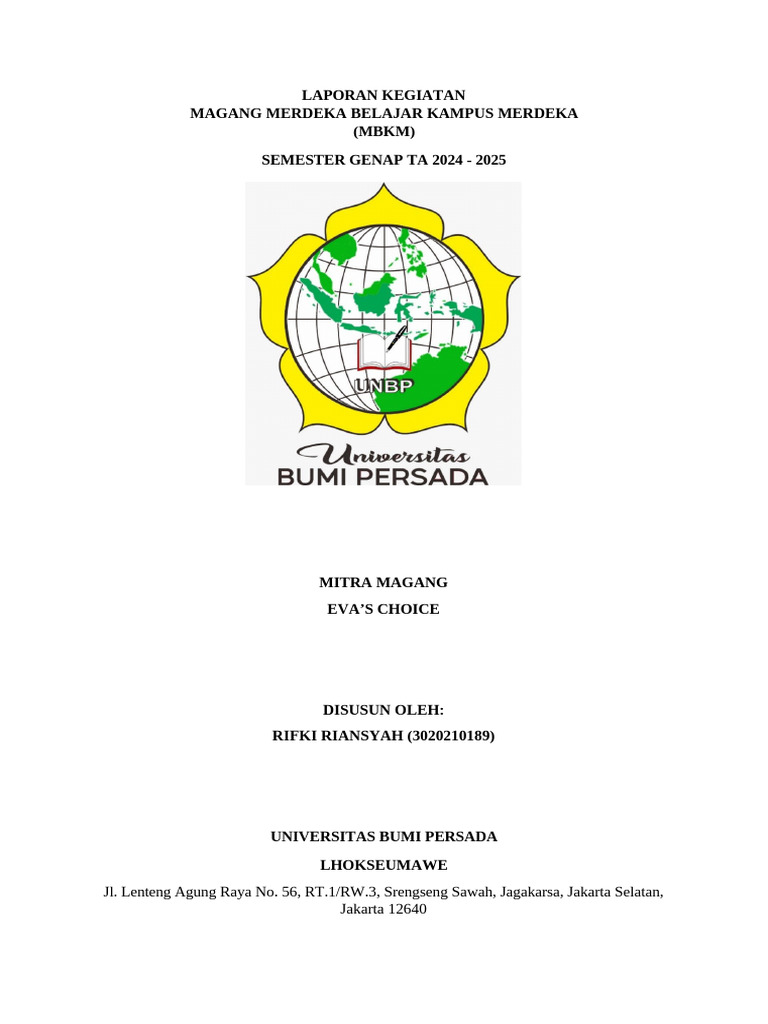 Laporan Magang MBKM di Mahkamah Agung | PDF
