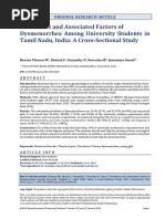 WaLIDD Score for Dysmenorrhea Diagnosis | PDF | Receiver Operating ...
