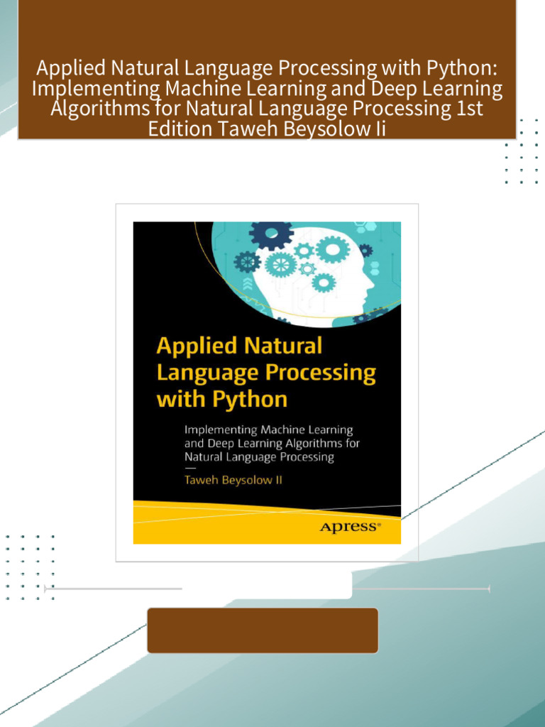 Complete Download Applied Natural Language Processing with Python ...