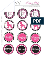 FREE Pretty in Pink Birthday Printables