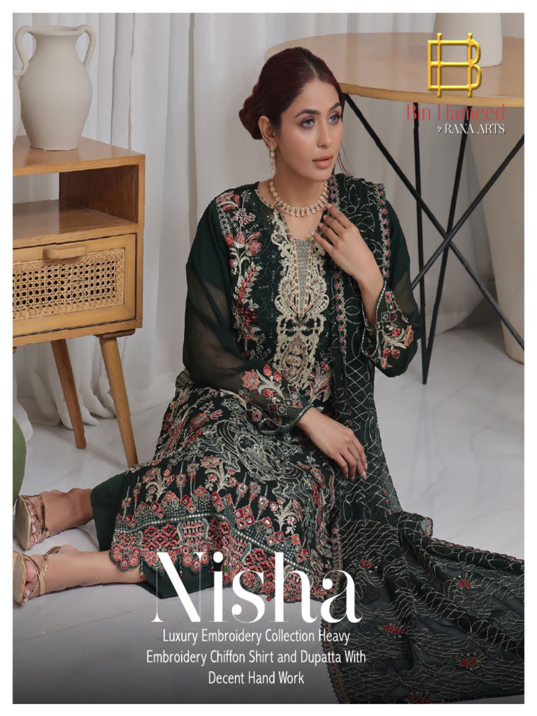 NISHA Luxury Chiffon EmbroideredCollection | PDF